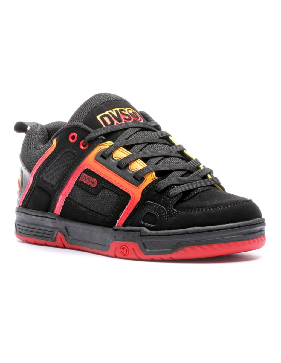 Tenis DVS COMANCHE 999 BLACK RED YELLOW NUBUCK