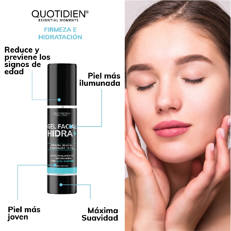 Kit Limpiador + Tónico + Serum Vitamina C + Suero Acido Hialuronico + Gel Hidratante Skin Care Facial Quotidien