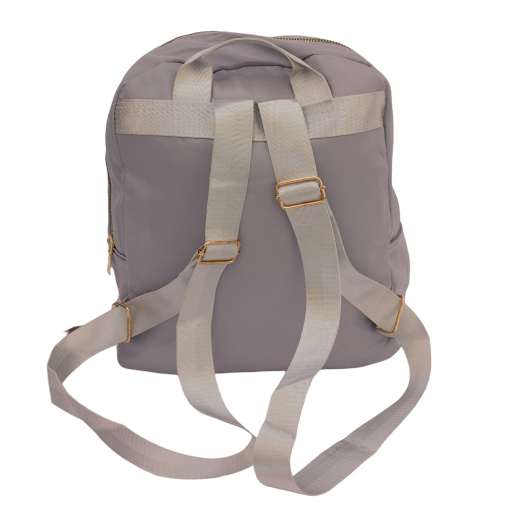 Mochila Escolar P/dama Niña Primaria Secundaria Moda Casual Color Gris
