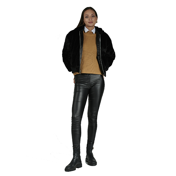 Chamarra Tipo Bomber Reversible 2 En 1 Para Mujer 125410