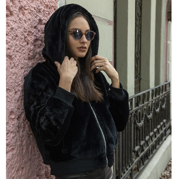 Chamarra Tipo Bomber Reversible 2 En 1 Para Mujer 125410