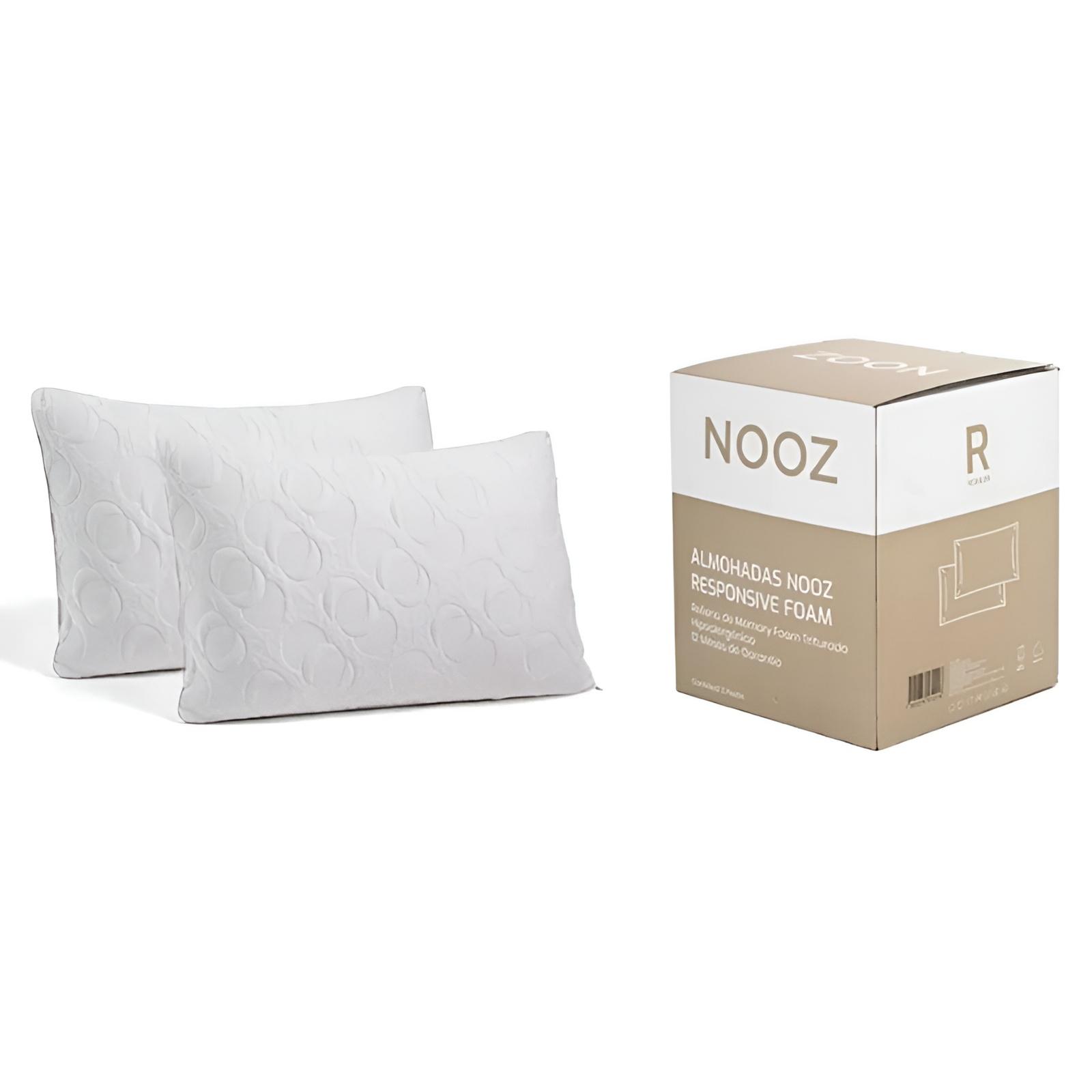 Almohadas Nooz Memory Foam, 2 Pack Estándar