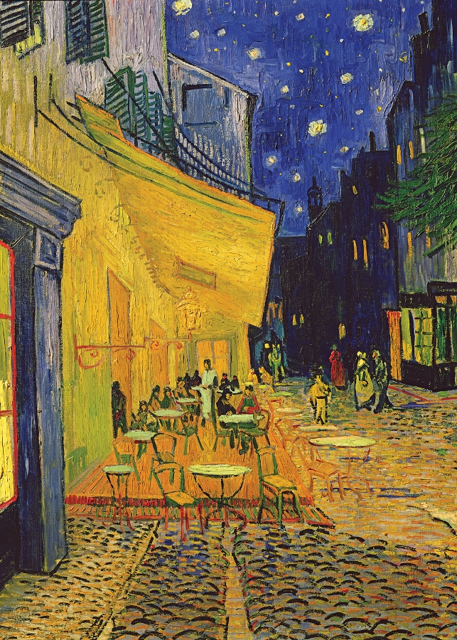 Rompecabezas Café Terrace on the place de 1000 pzs. mini A3