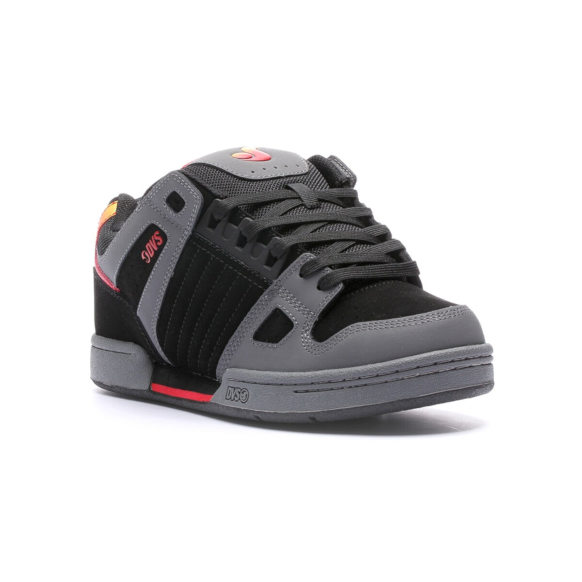 Tenis DVS Celsius 970 CHARCOAL BLACK RED NUBUCK