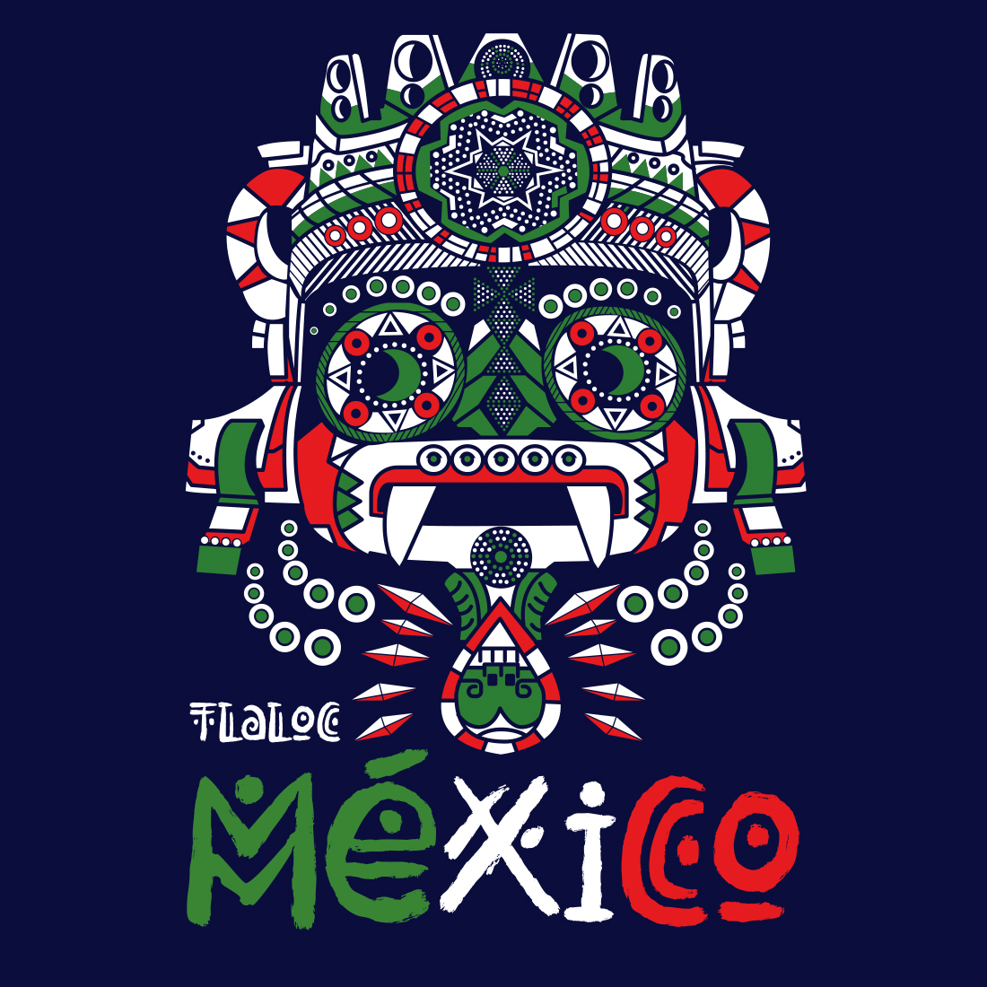 Playera Caballero- Tláloc México