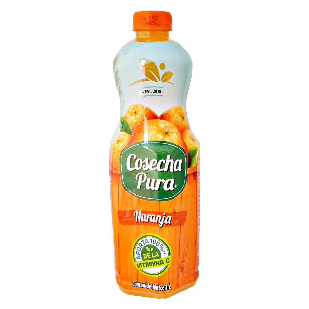 Jugo De Naranja 1l Cosecha Pura Con Pulpa Vitamina C