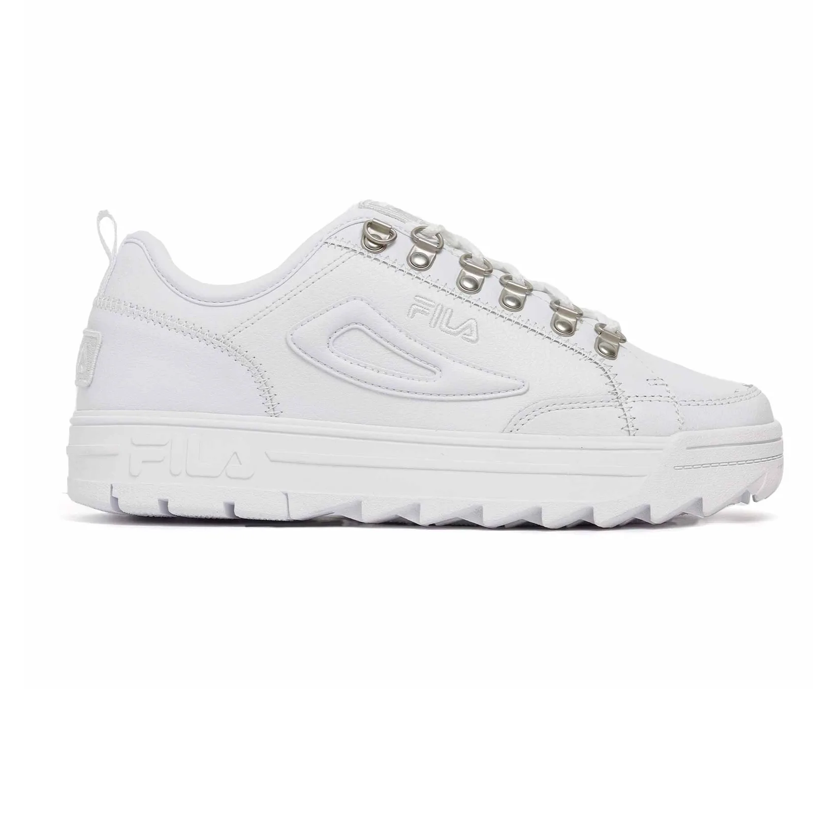 Tenis Fila Disruptor Court Blanco Casual Tallas De #23 A #26 Mujer.