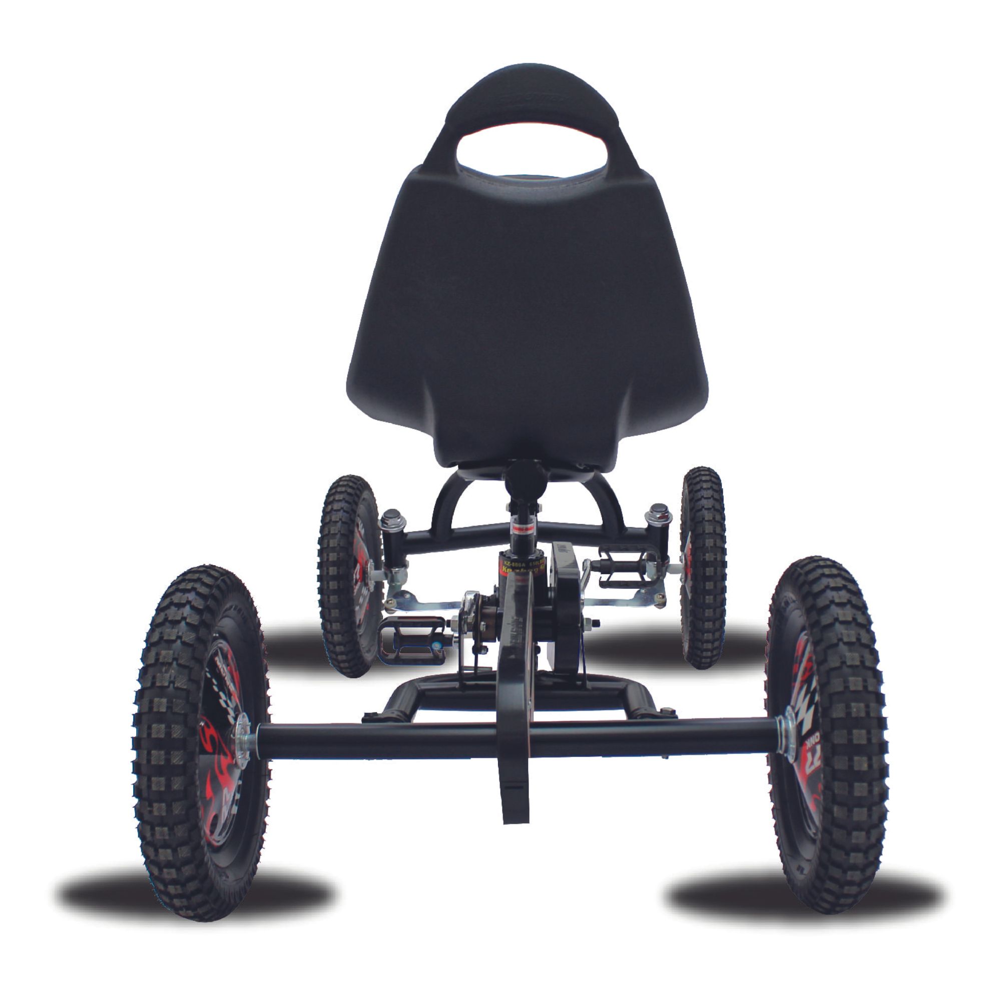 Go Kart Para Niño Top Kart Con Suspensión Rodada 12 Monk Negro