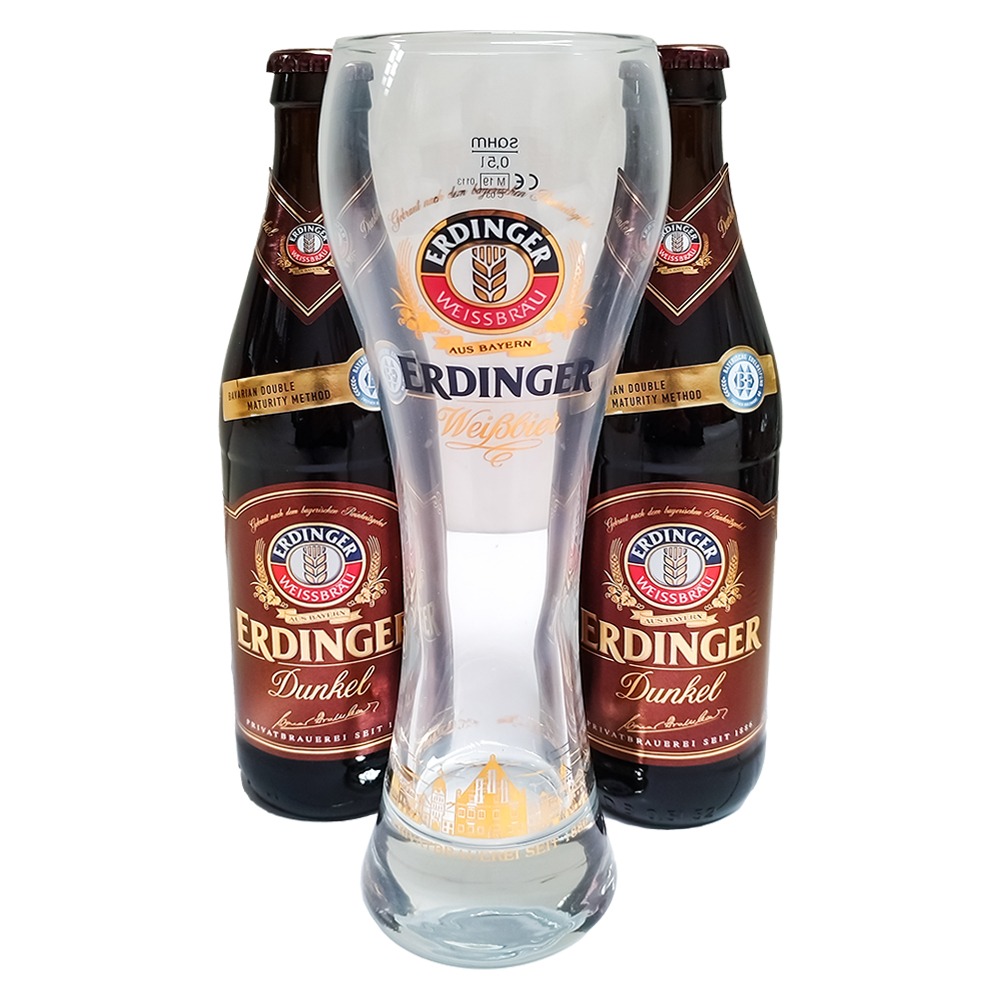 Duo Pack Erdinger Dunkel Con Copa