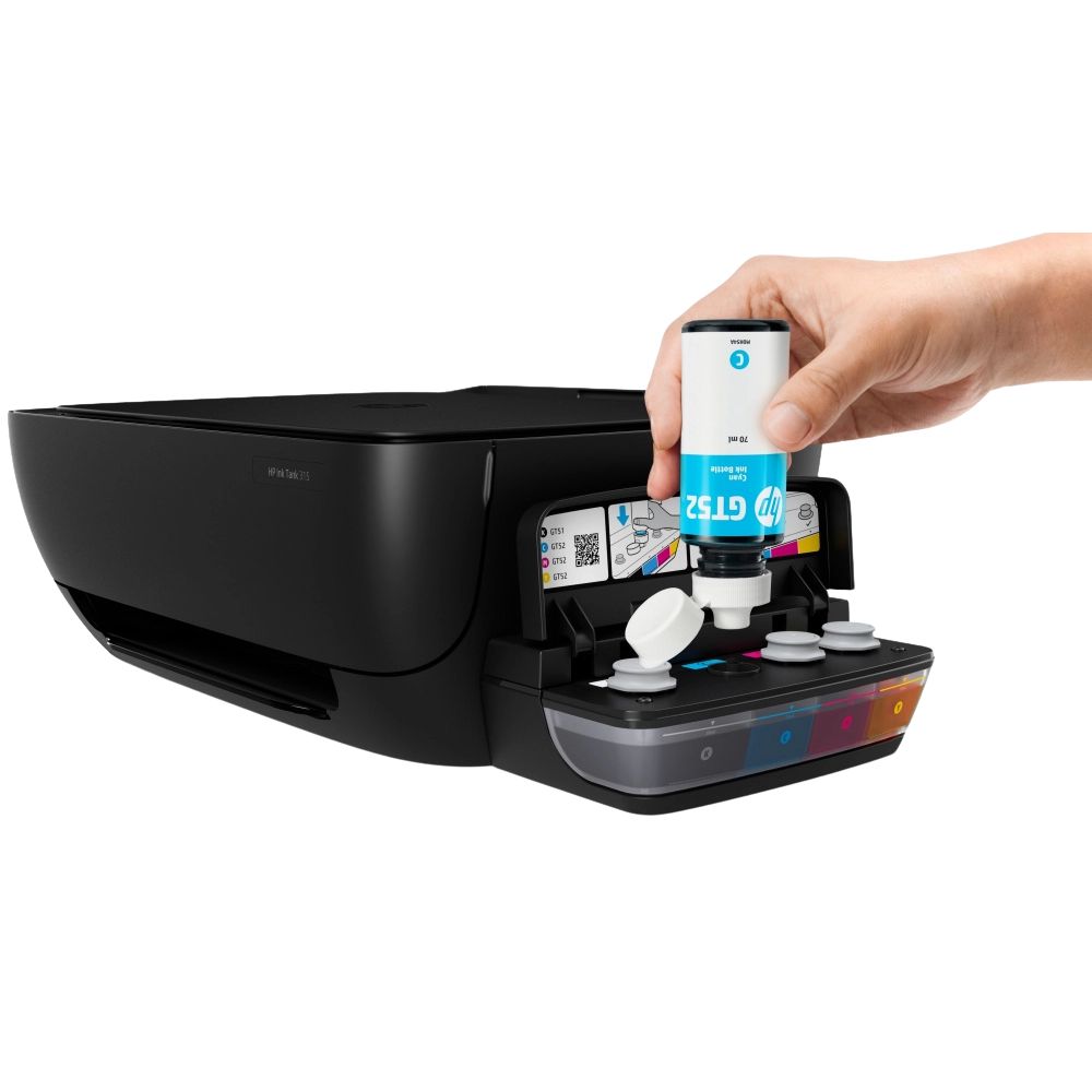 Impresora A Color Multifunción Hp Ink Tank 315 Negra 100v/240v