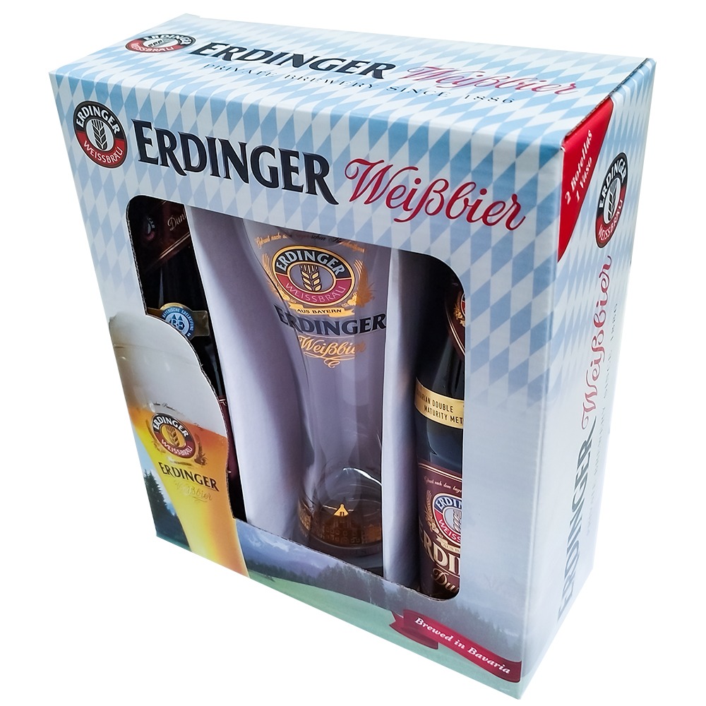Duo Pack Erdinger Dunkel Con Copa