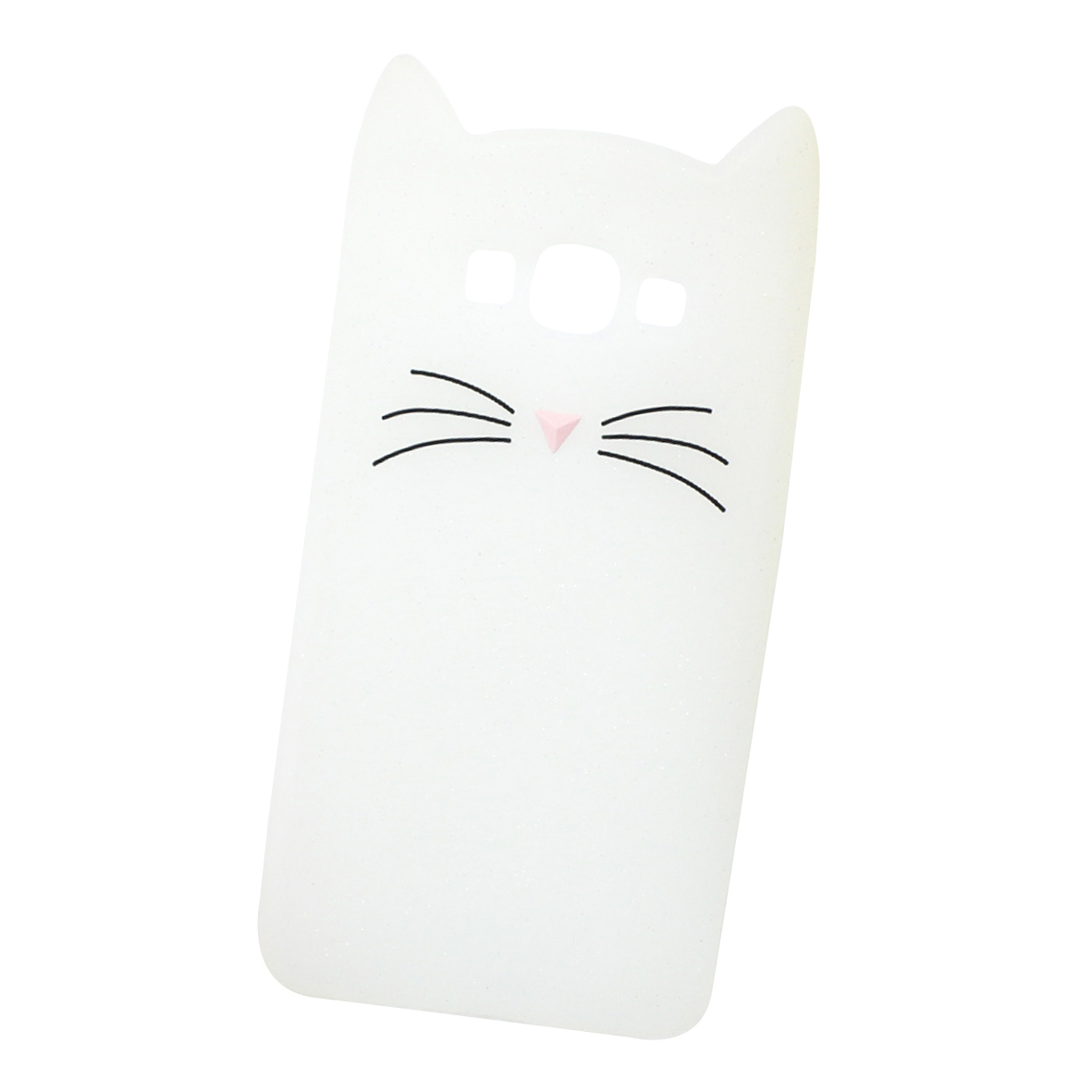 Funda Case Triche para Samsung GALAXY J7 2015 ( J700 ) | GALAXY J7 NEO Diseño Gato Bigotes Color Blanco
