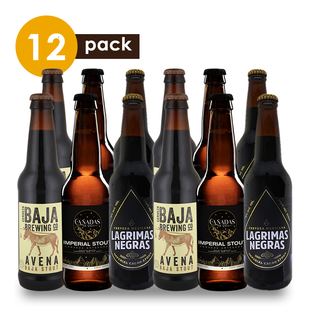 Cerveza Artesanal Stout-Imperial Stout Cervexxa Beerpack 12