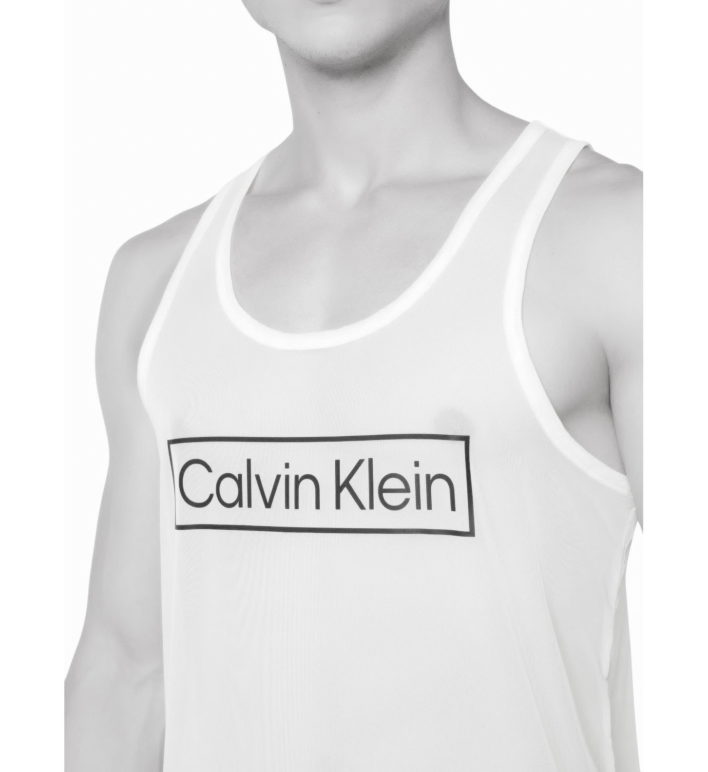 Playera Calvin Klein de Resaque en Color Blanco para caballero