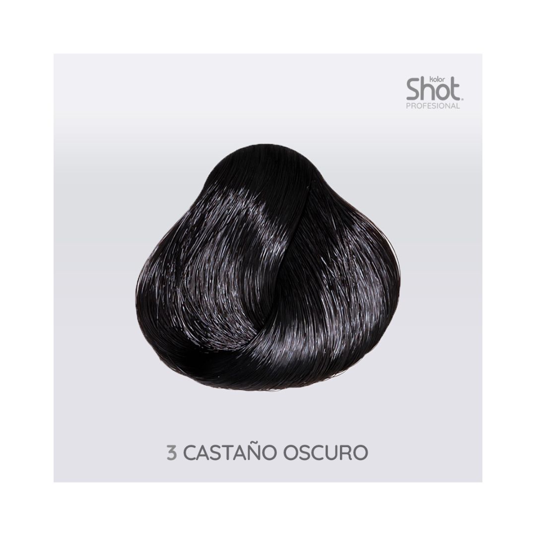 Tinte 3 Castaño Oscuro Kolor Shot 90 Gr