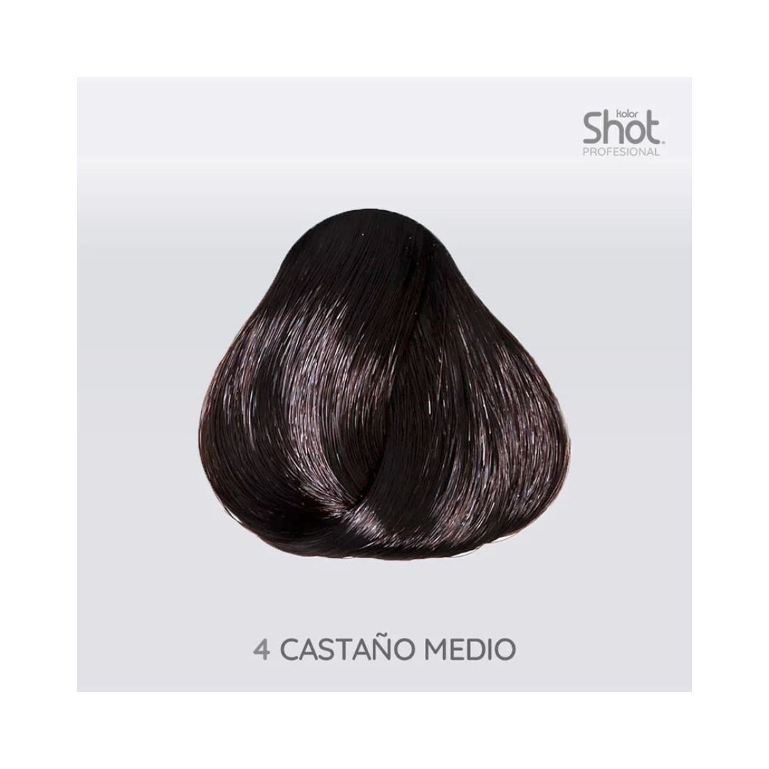 Tinte 4 Castaño Medio Kolor Shot 90 Gr 
