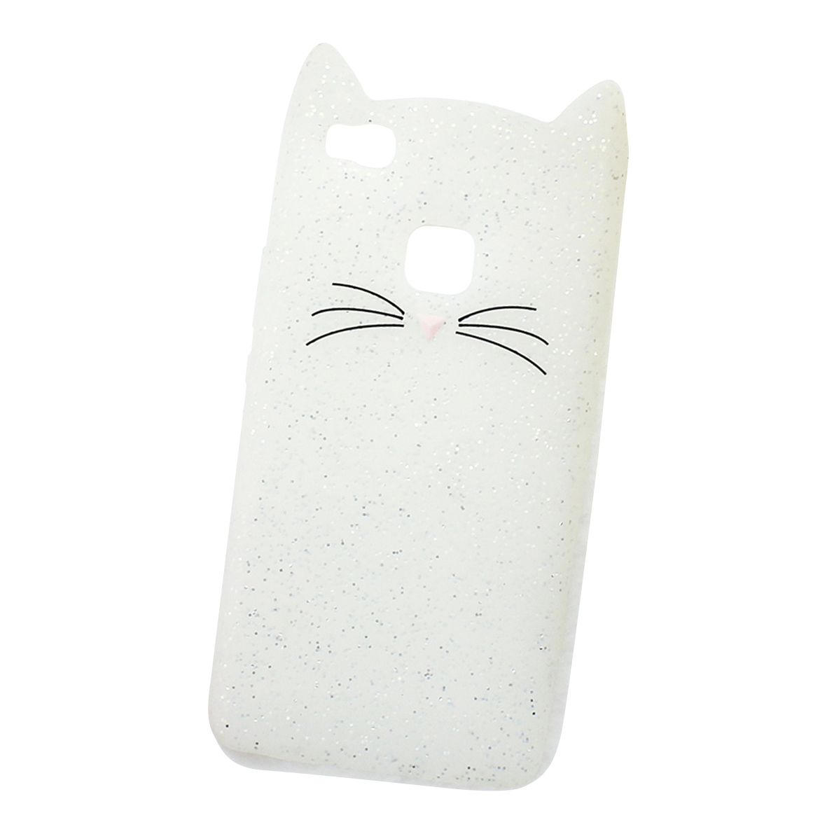 Funda Case Triche para HUAWEI P9 LITE Diseño Gato Bigotes Color Blanco