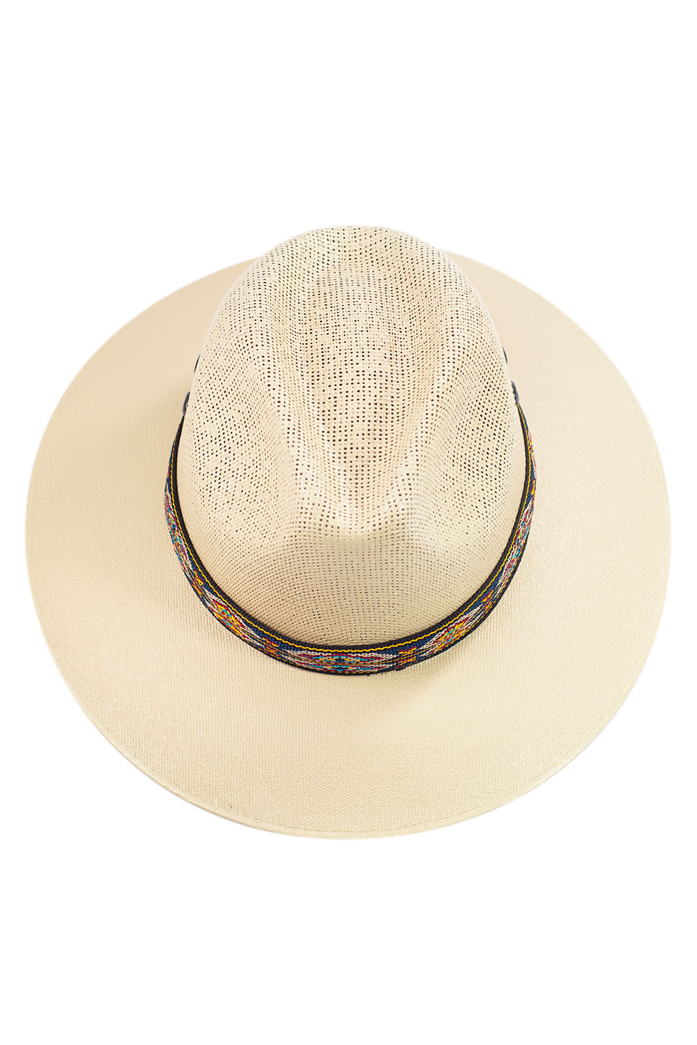 Sombrero para caballero A ÁNGELOZANO de lona rígida con detalles de textil tejido.