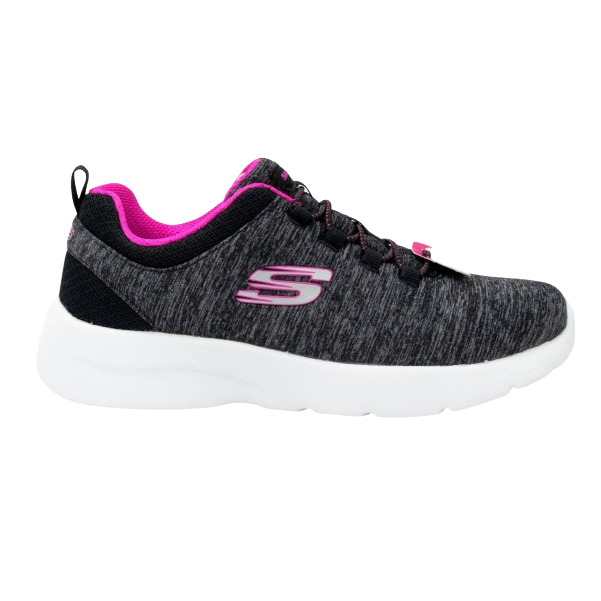 Tenis Skechers Para Mujer Dynamight 20 12965 Cómodos Gris Negro 