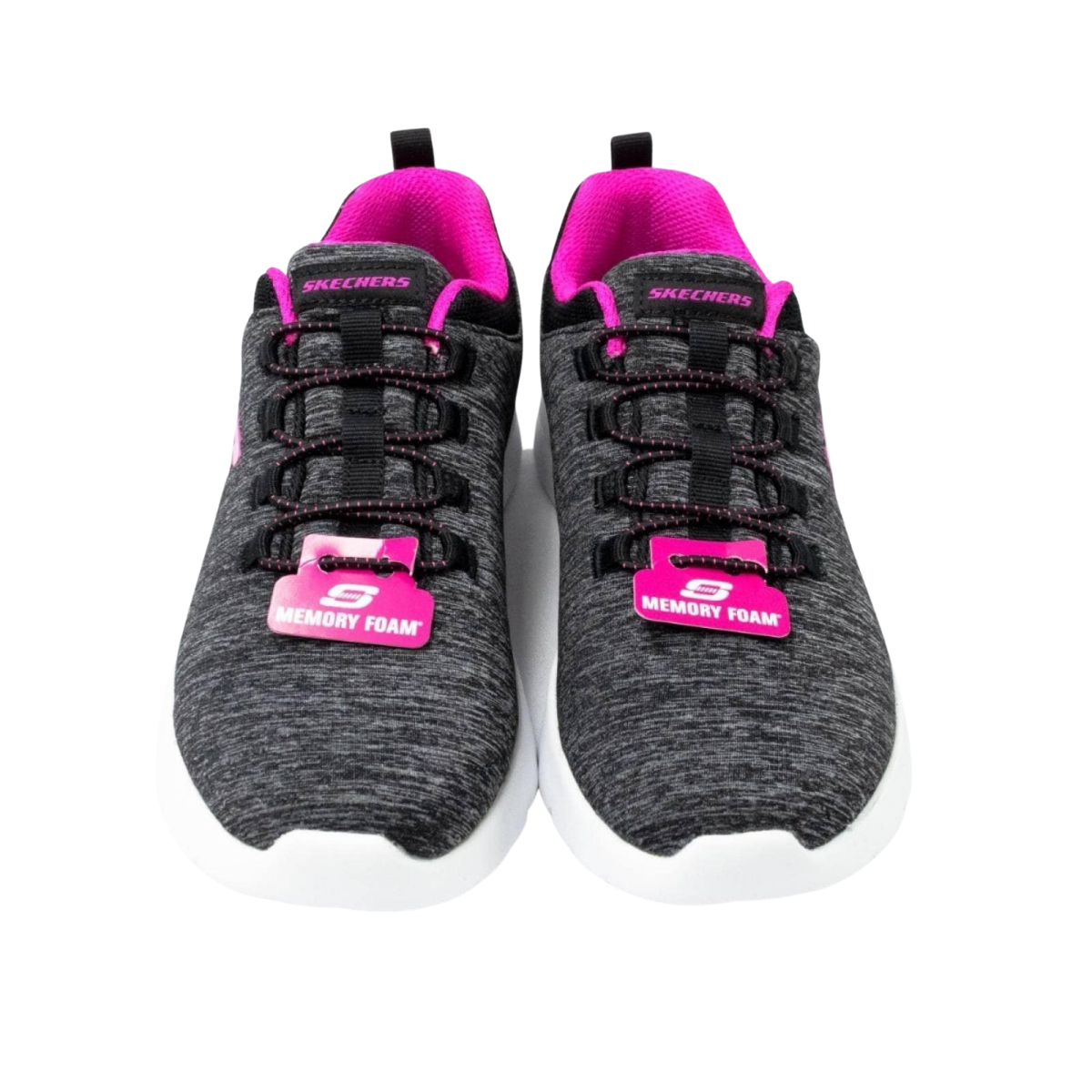 Tenis Skechers Para Mujer Dynamight 20 12965 Cómodos Gris Negro 