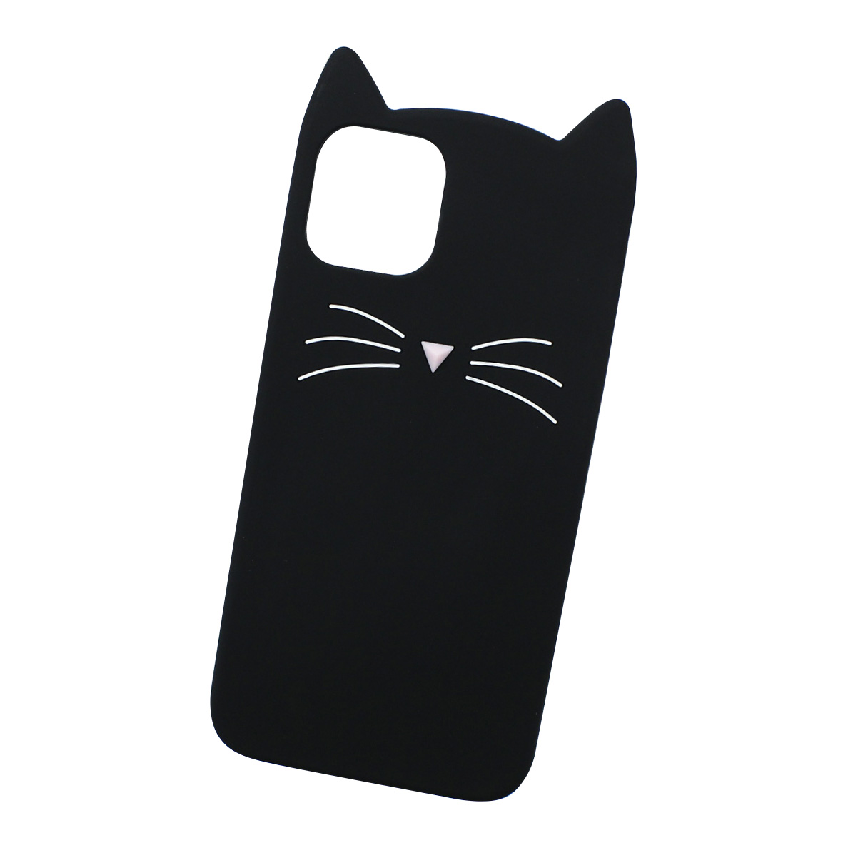 Funda Case Triche para IPHONE 11 PRO MAX Diseño Gato Bigotes Color Negro