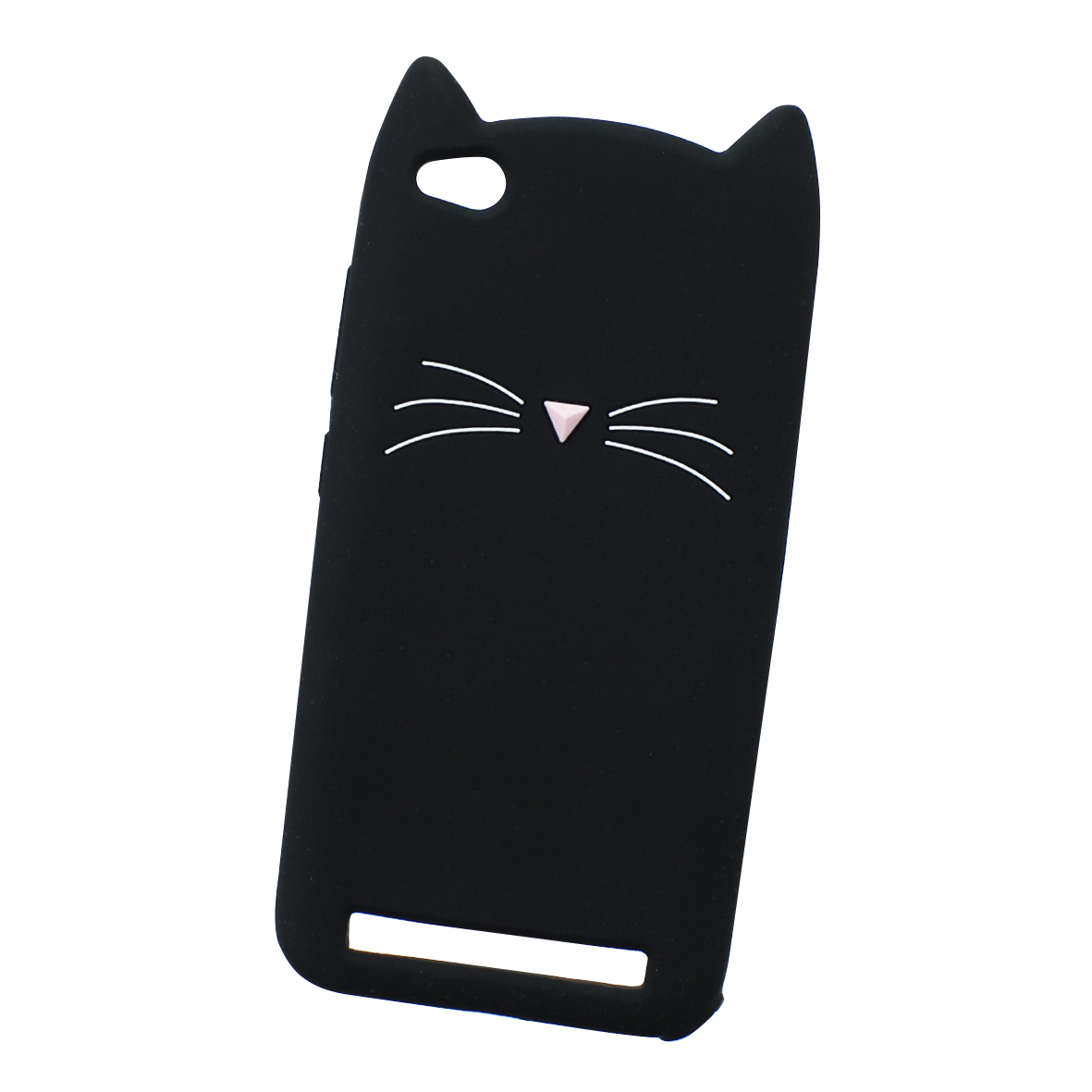 Funda Case Triche para XIAOMI REDMI 5A Diseño Gato Bigotes Color Negro