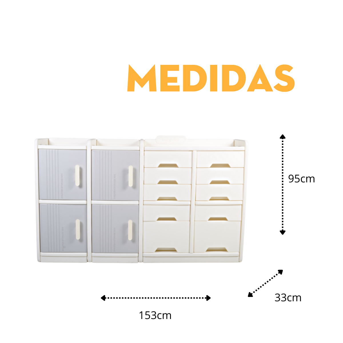 Mueble Organizador Almacenaje C/ Cajones Ideal Para Espacios Pequeños 