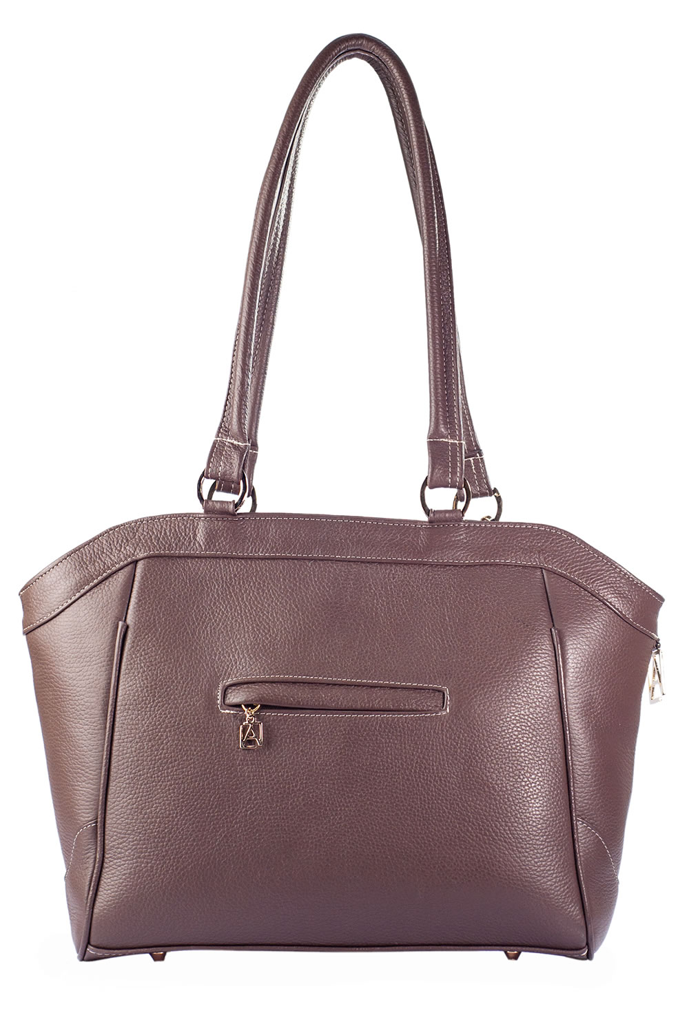 Bolso tipo Tote A ÁNGELOZANO DE piel vacuna con cincelado y pintado a mano, Modelo Maya