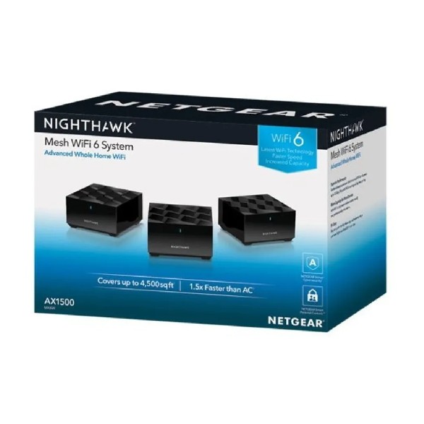 Netgear Router Nighthawk 3pack Mesh Wifi 6 System Ax1500 Negro