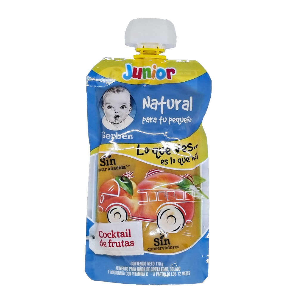 Papilla Gerber Bebe Pouch Viaje Delicia De Frutas Alimento
