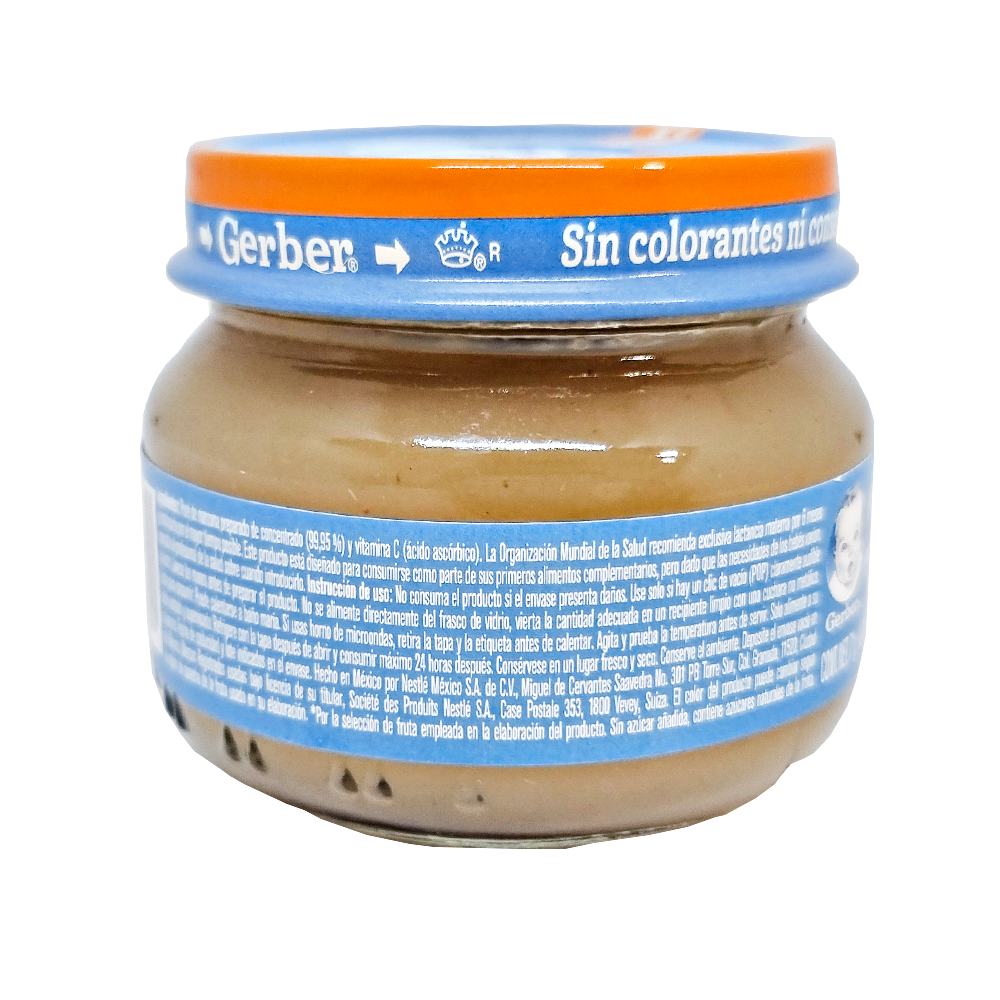 Papilla Gerber Cosecha Natural De Manzana 6 Meses 71 g