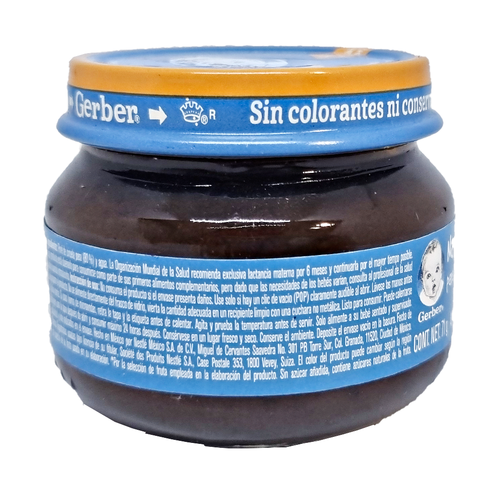 Papilla Gerber Cosecha Natural De Ciruela Pasa 6 Meses 71 g