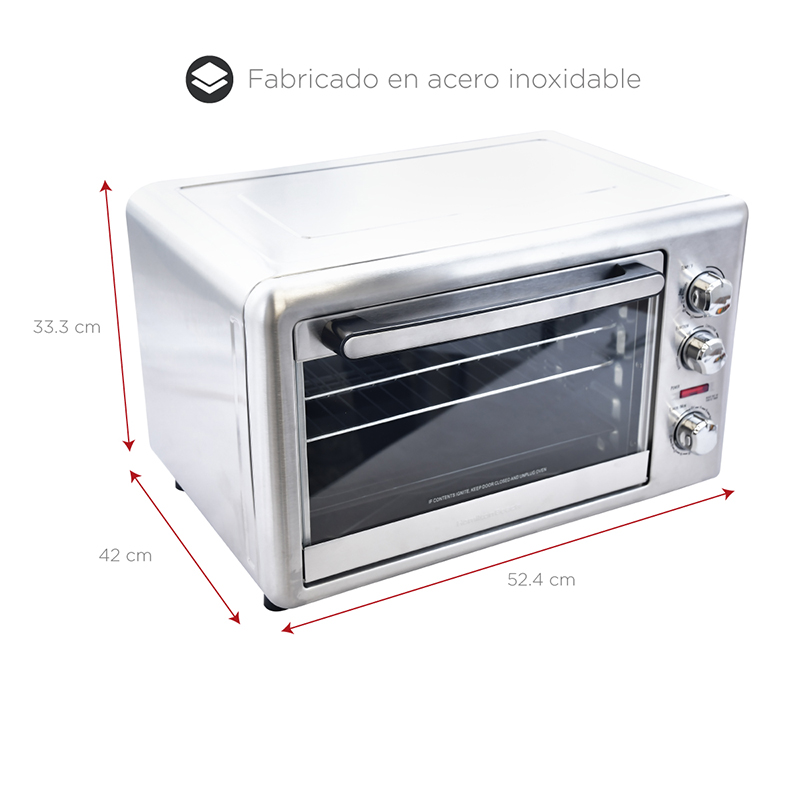 Horno Eléctrico Hamilton Beach Extra Grande, Hornea, Asa y Rostiza. Modelo 31106