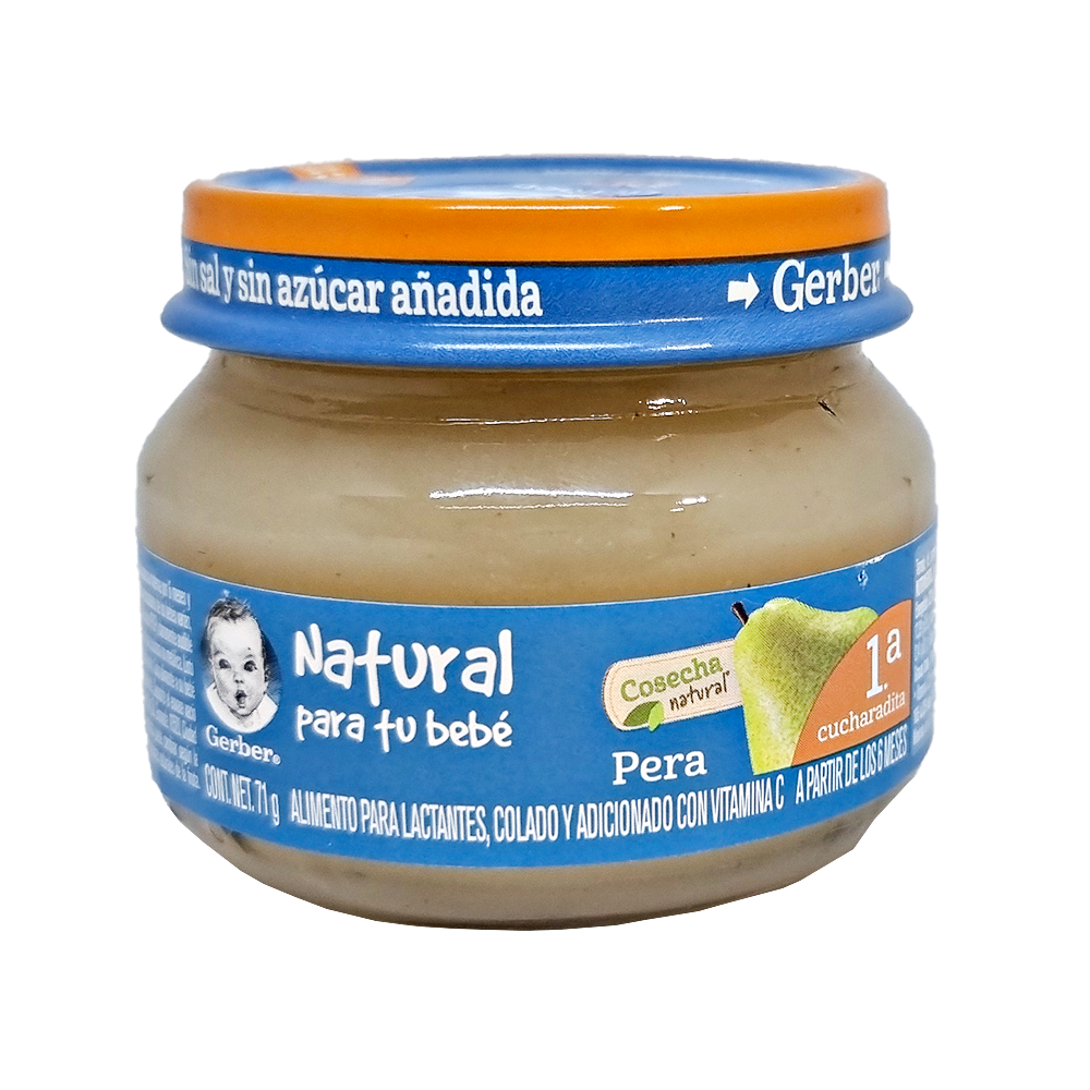Papilla Gerber Cosecha Natural De Pera 6 Meses 71 g