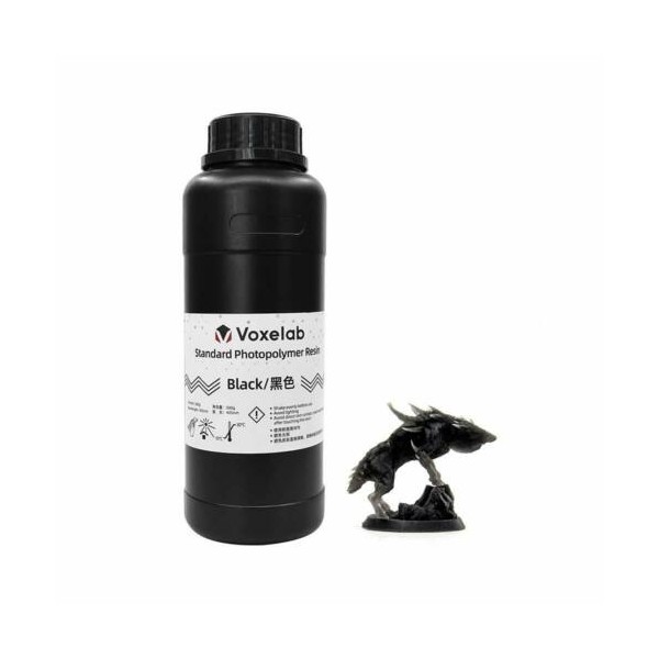 Resina de Impresora Fotopolimero Estándar Voxelab color Negro