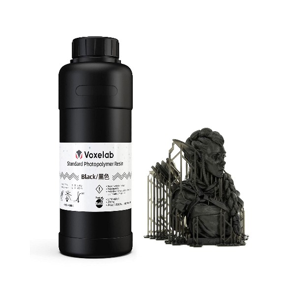 Resina de Impresora Fotopolimero Estándar Voxelab color Negro