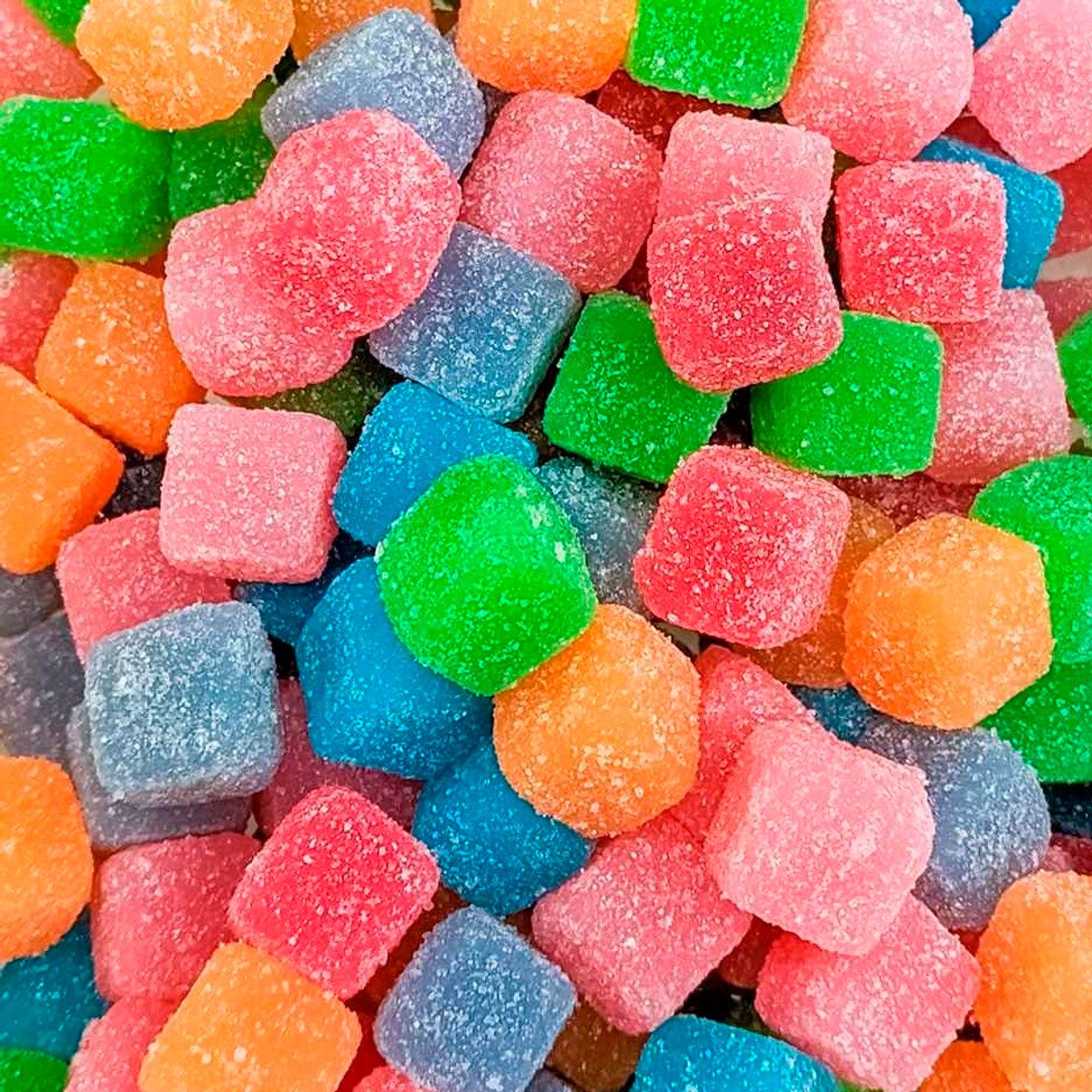 Gomitas Agridulces Warheads Cubes Sabor A Frutas 70g Usa importadas