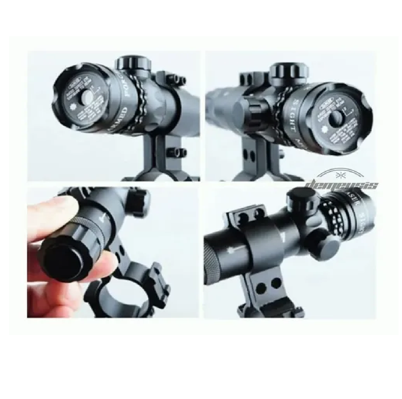 Mira Laser Verde Rifle Tactic Montura Picatinny Y Cola Raton