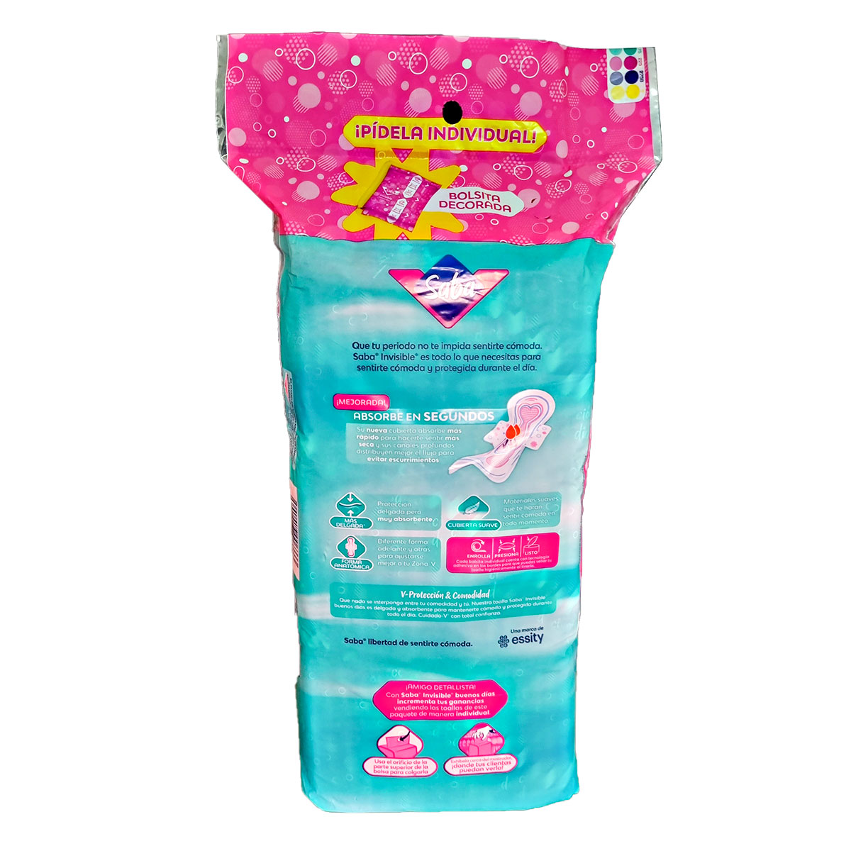 Toallas Femeninas Saba Delgada Con Alas 48pz Invisible