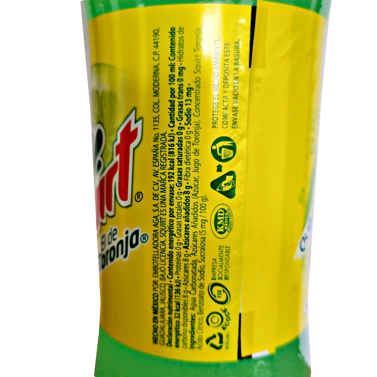 Refresco De Toronja Squirt 600ml Pet Quitased Paloma Rusa