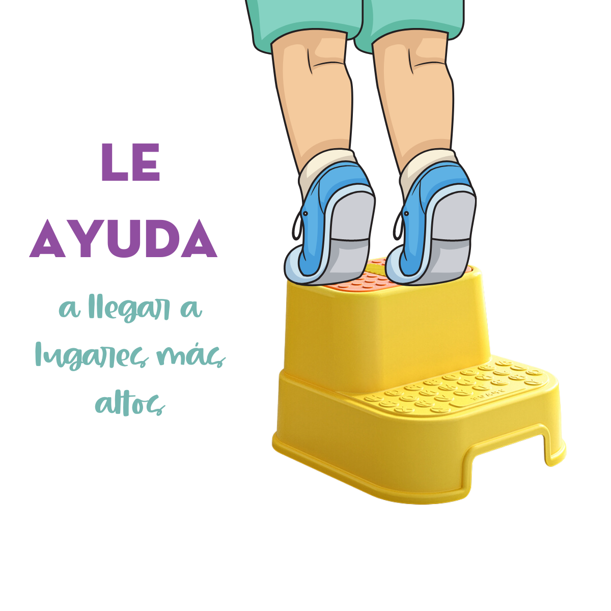 Mini Escalera Banco Para Niños Pebble