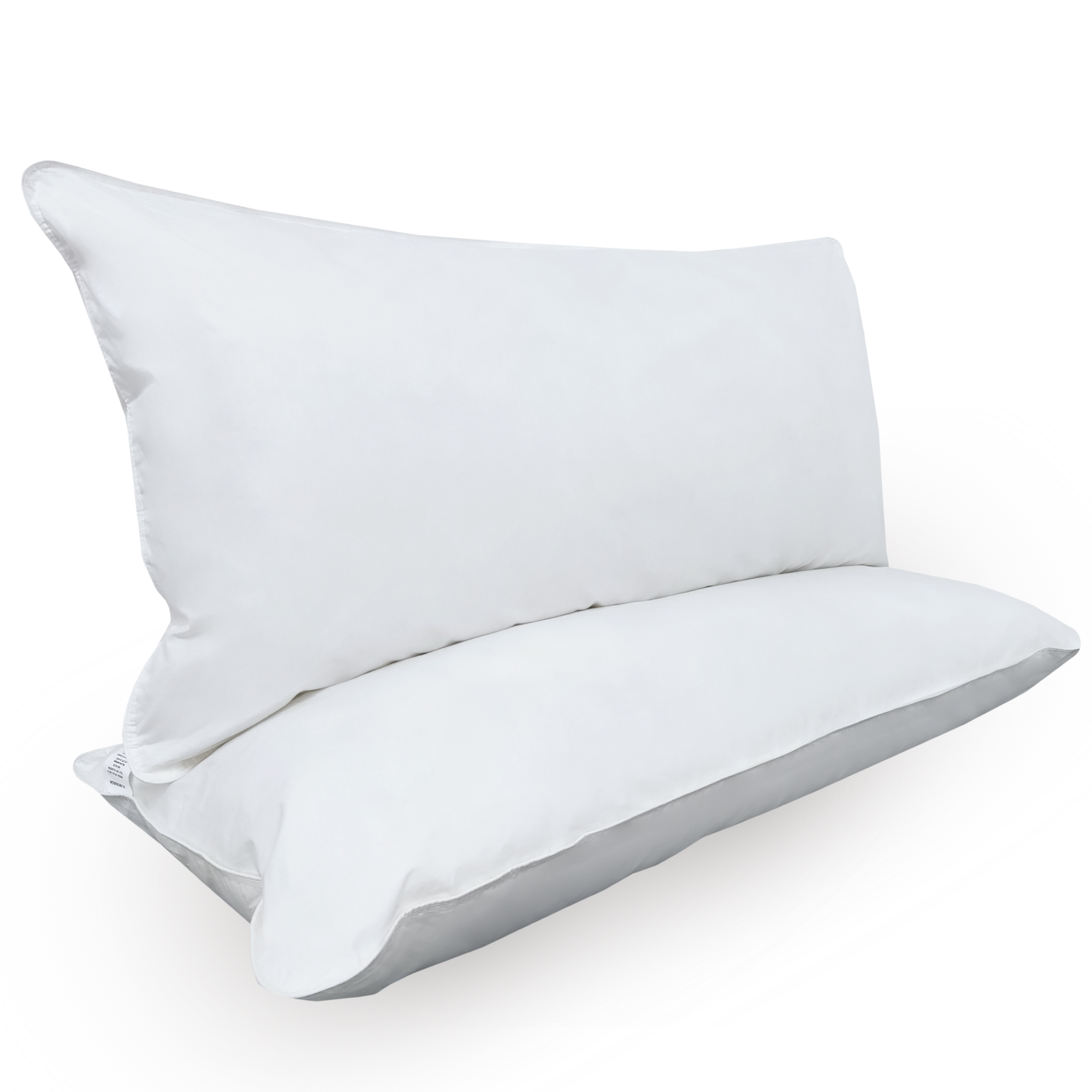2 Almohadas de Pluma De Ganso Alternativo Hipoalergenico King Size .