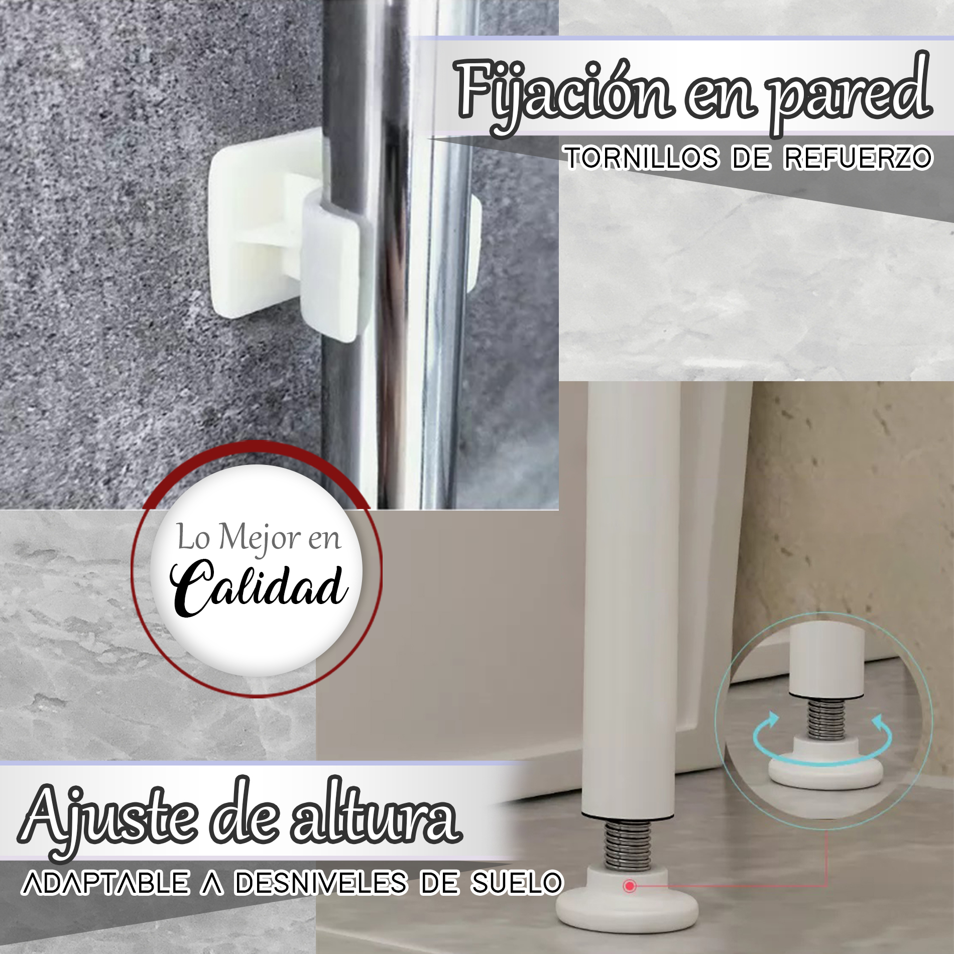 Mueble Organizador De Baño Wc Rack 3 Niveles Sanitario 30kg