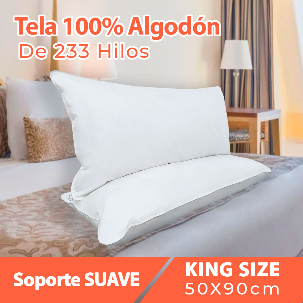 Almohada De Pluma De Ganso King - Aliss