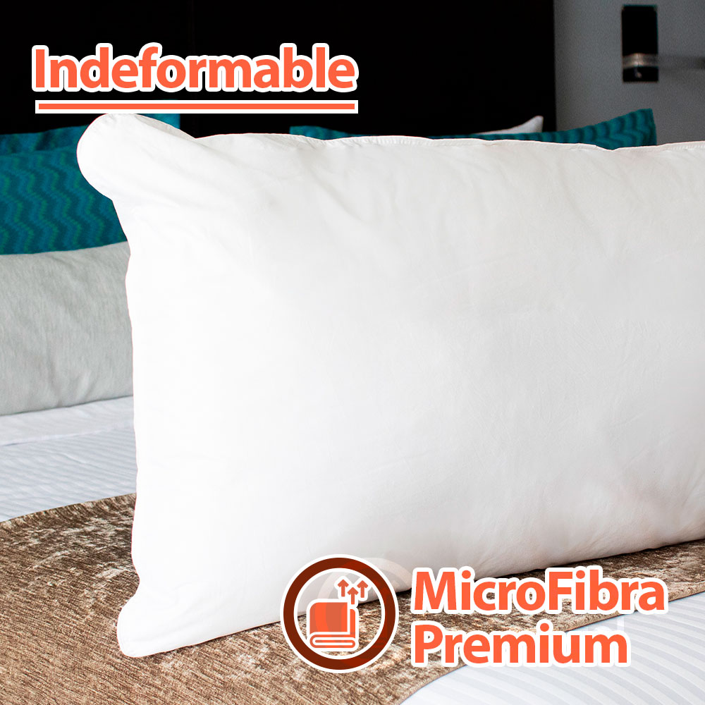 2 Almohadas de Pluma De Ganso Alternativo Hipoalergenico King Size .