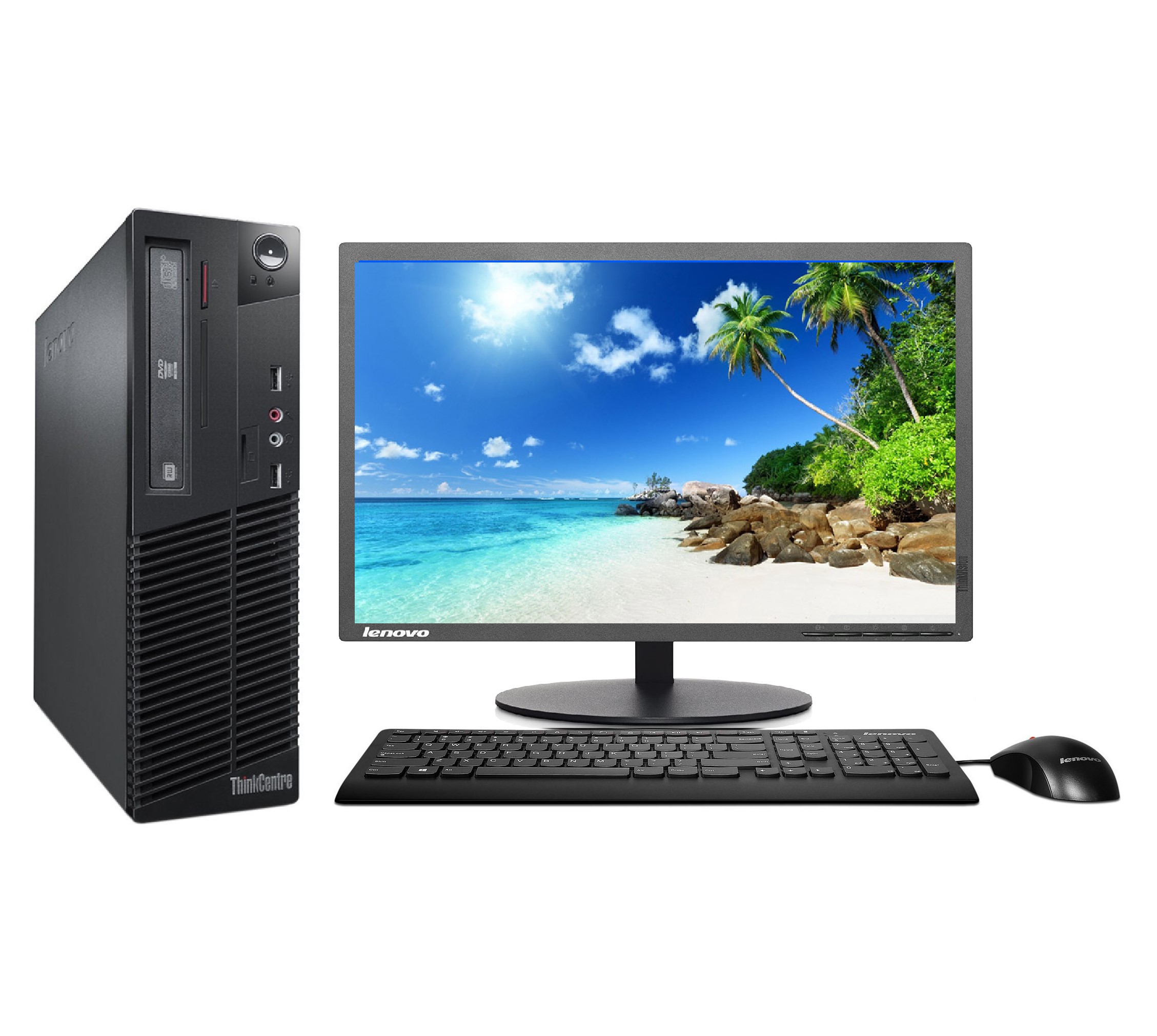 PC Lenovo ThinkCentre M79 Sff AMD A8 PRO-6500B 3.5GHz, 8Gb Ram, 500Gb DD, Monitor 24". Reacondicionado Grado A
