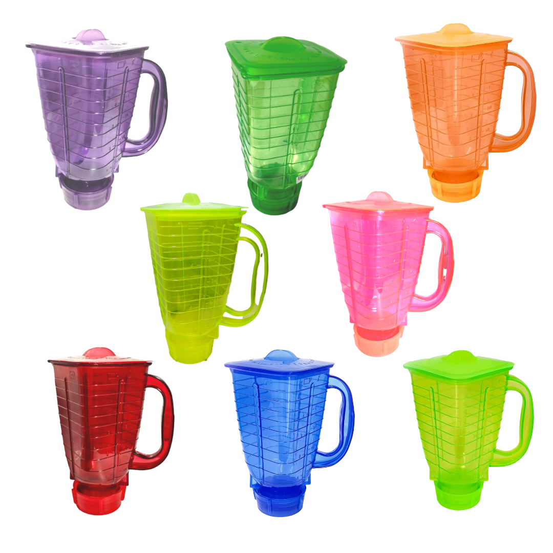 8 pack de Vasos Licuachela en forma de licuadora Para Michelada, Para fiestas y reuniones de Colores Diferentes