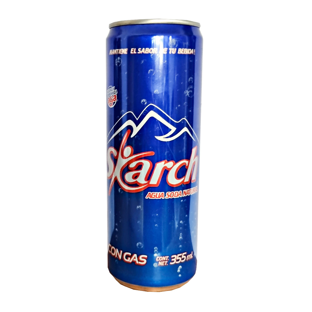 Agua Mineral Carbonatada Skarch 355ml Lata Soda Natural