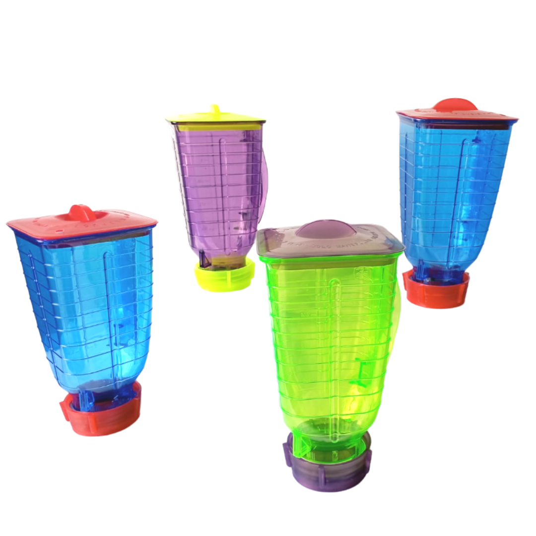 4 pack de Vasos Licuachela en forma de licuadora Para Michelada, Para fiestas y Reuniones de Colores Super Héroes