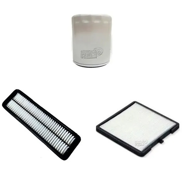 OIL AIR FILTER SPARK PLUGS 5L ENGINE OIL SERVICE KIT FOR KIA RIO MK2 1